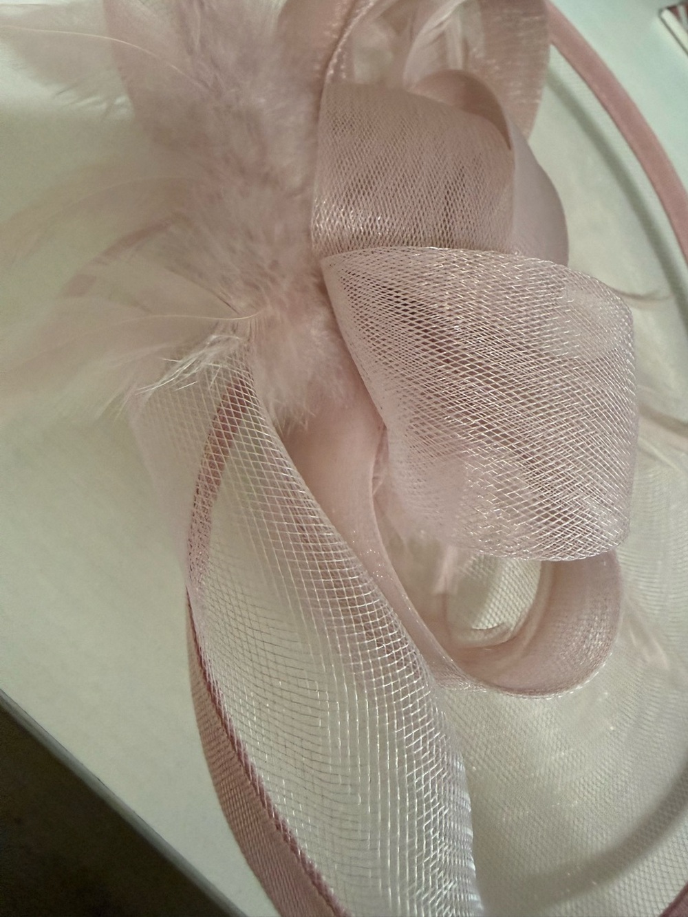 Delicate Pink Flower Hair Clip - Soft Petal Accent for Women - Fascinator